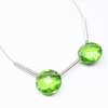 Green Peridot Quartz Faceted Checker Coin Matching Pair You get 2 Beads Same Size Pair. Size 8x8mm appox. Hydro quartz is synthetic man made quartz. It is created in different different colors and shapes. 
